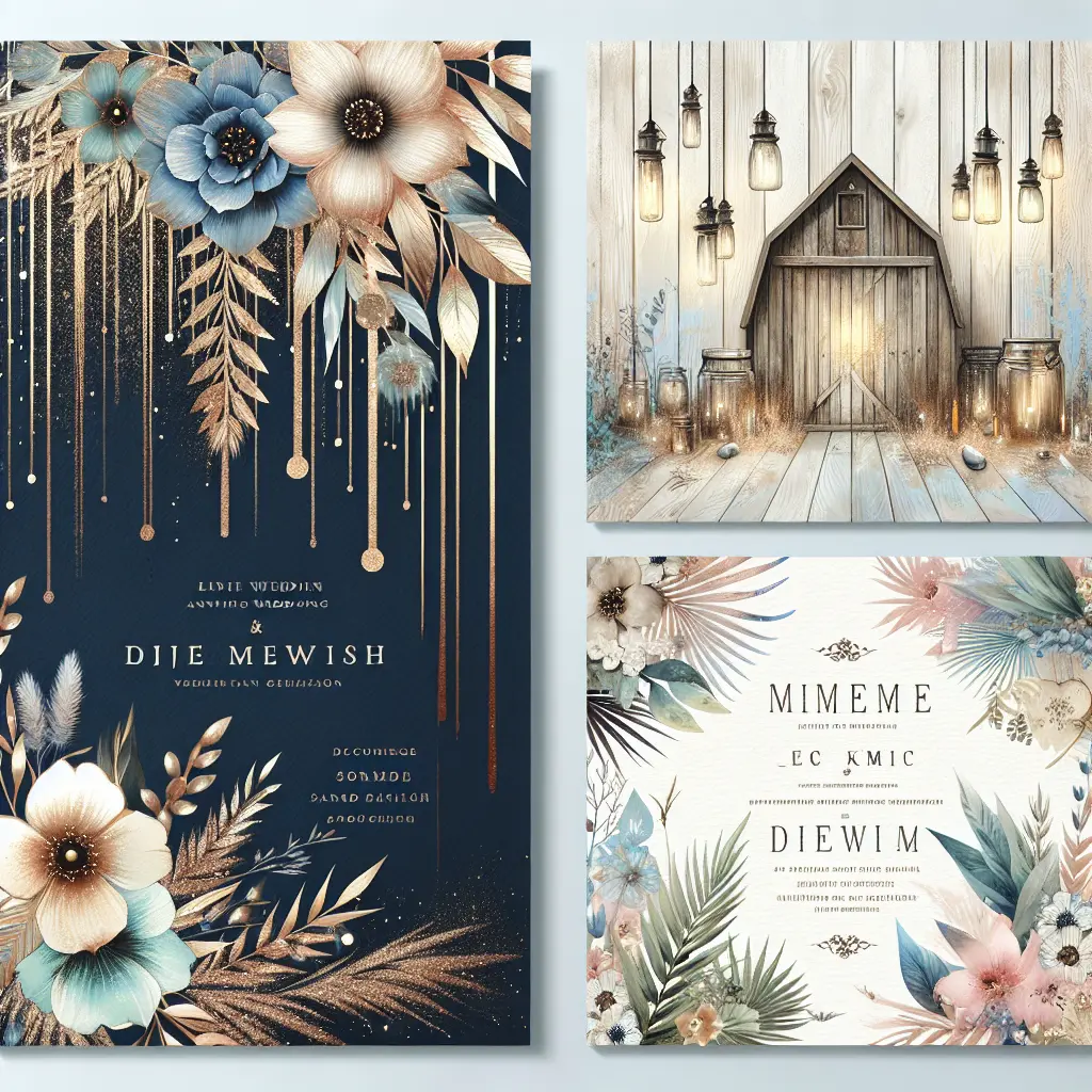 Creative Wedding Invitation Designs and Trends